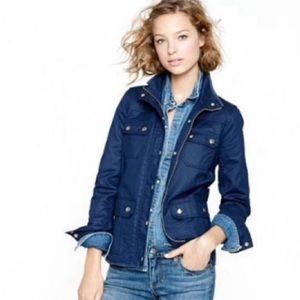 J. Crew Cotton Zip Boyfriend Fit Field jacket